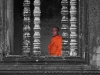 Mönch in Angkor Wat